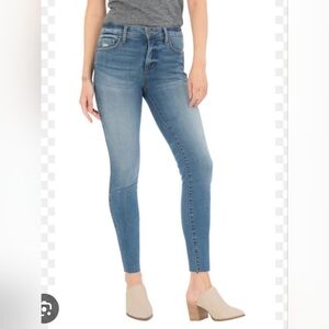 NWT Kut from the Kloth Donna High Waist Raw Hem Ankle Skinny Jeans Size 10